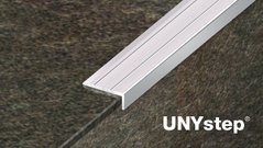 Профиль рифленный на ступени Unydeco Unystep серебро PRA2520A-A