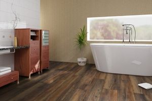 Ламінат у ванній кімнаті: можливості та обмеження укладання вологостійких видів